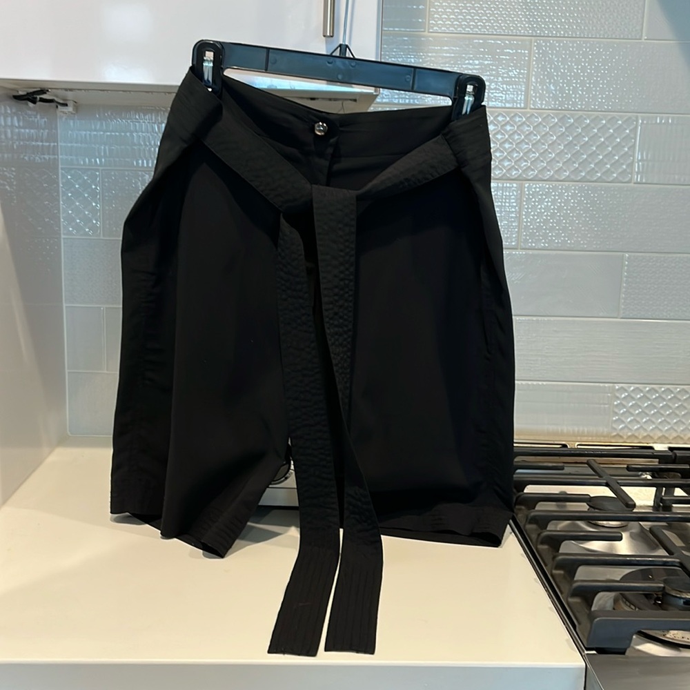 Robert Rodriguez silk dress shorts 4 black